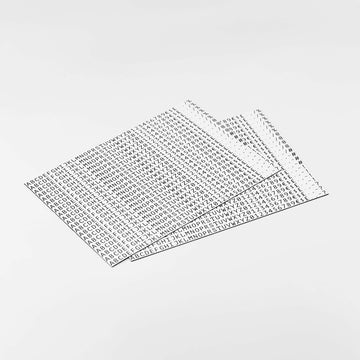 metal price tags with magnetic symbols in white, easy-to-change price tags from NOKU