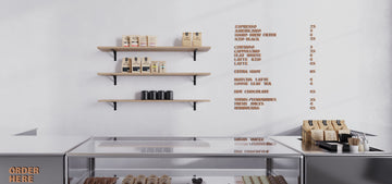 Wall Menu as a Highlight in Modern Cafe Design