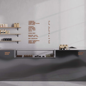 Menu Set of Adhesive Wooden Letters