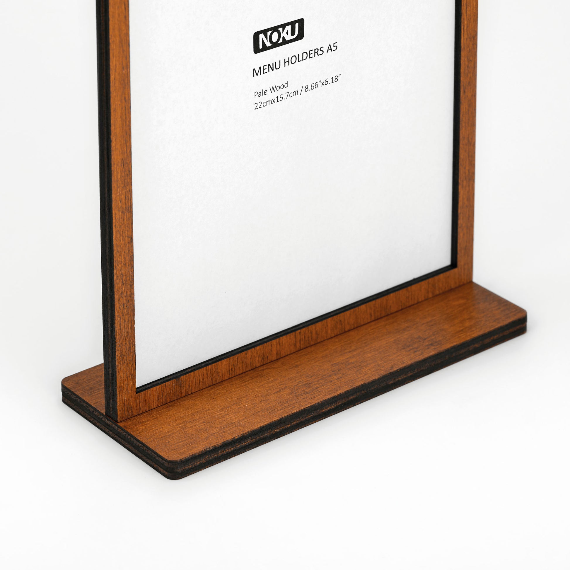 Wooden a5 Holders from NOKU, clipboard for the table menu