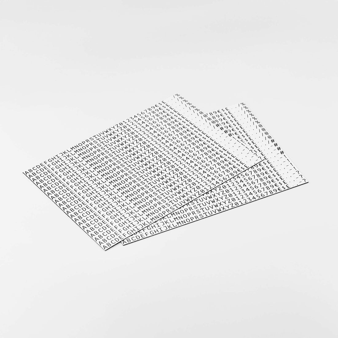 metal price tags with magnetic symbols in white, easy-to-change price tags from NOKU