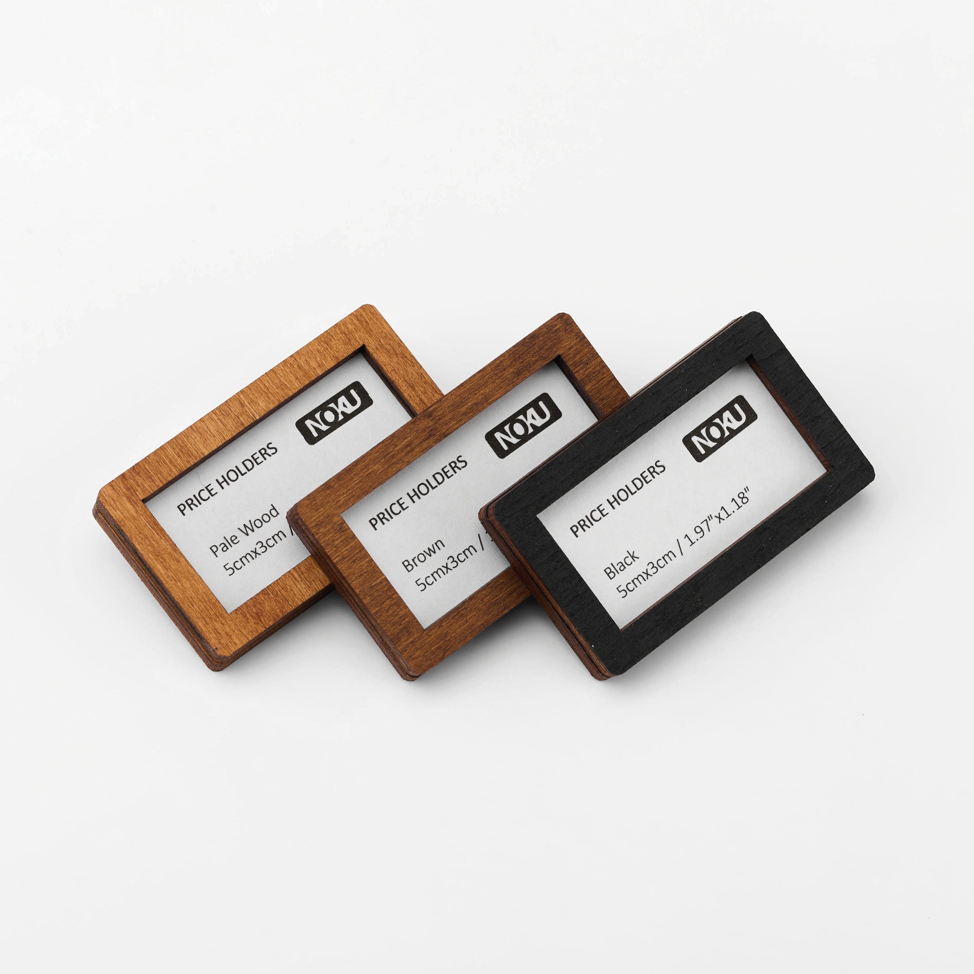 wooden mini price tags