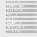 Stainless steel magnetic wall menu with acrylic letters

