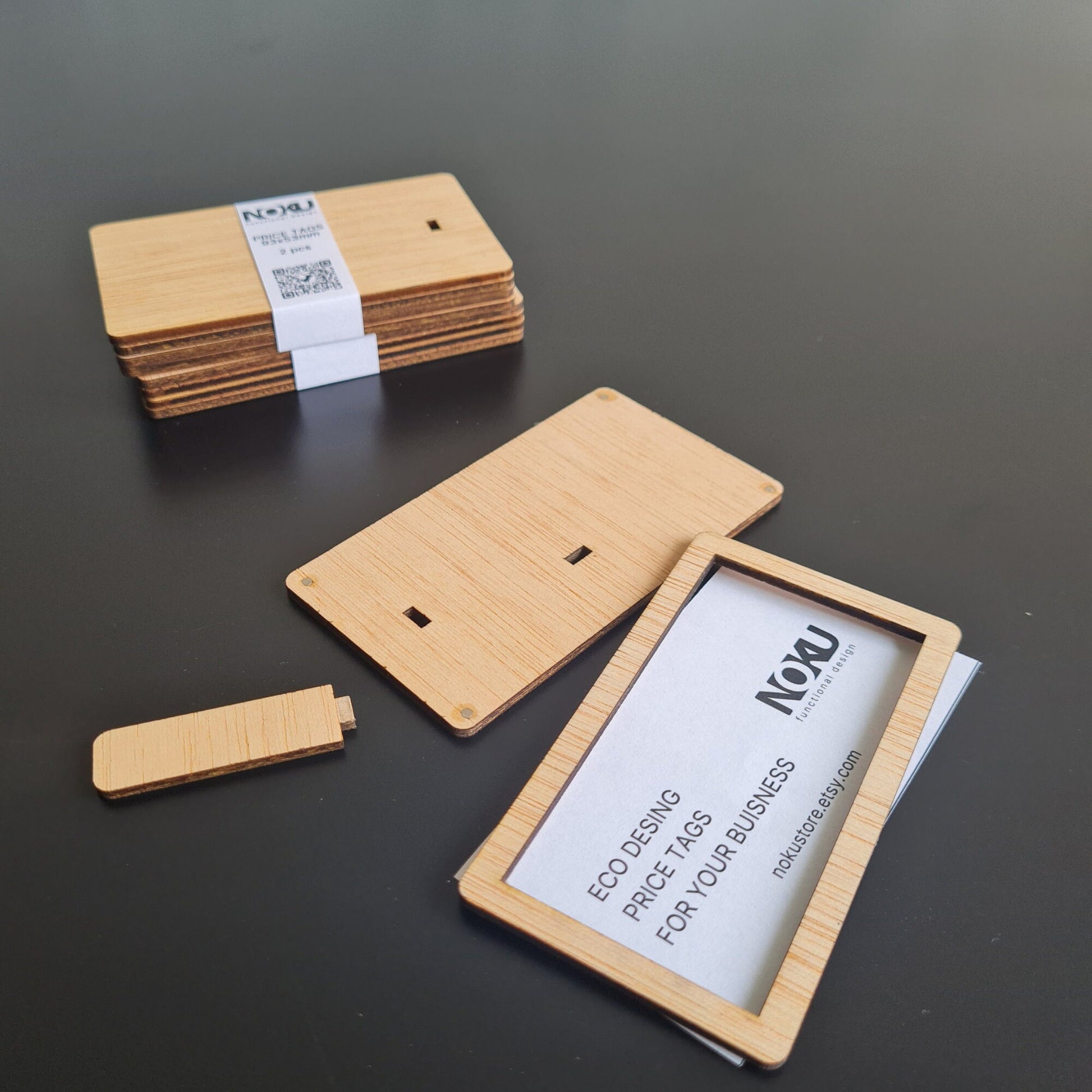 Wooden Price Tags, Mini Price Tag 12 Pcs, Price Display for Market, Store  and Cafes. Сircular Price Tags, Square Price Tags. Market Stand. 